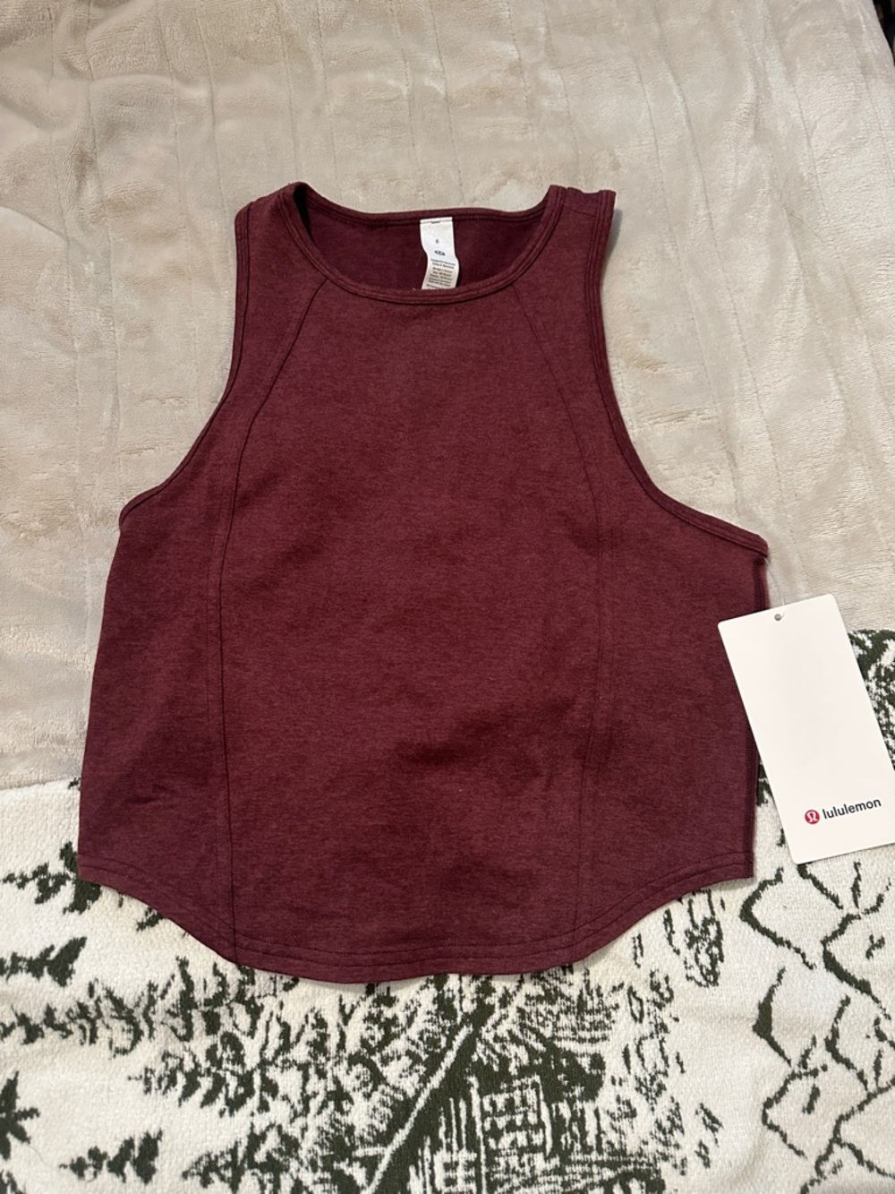 lululemon athletica Soft Sueded Crewneck Cropped Tank